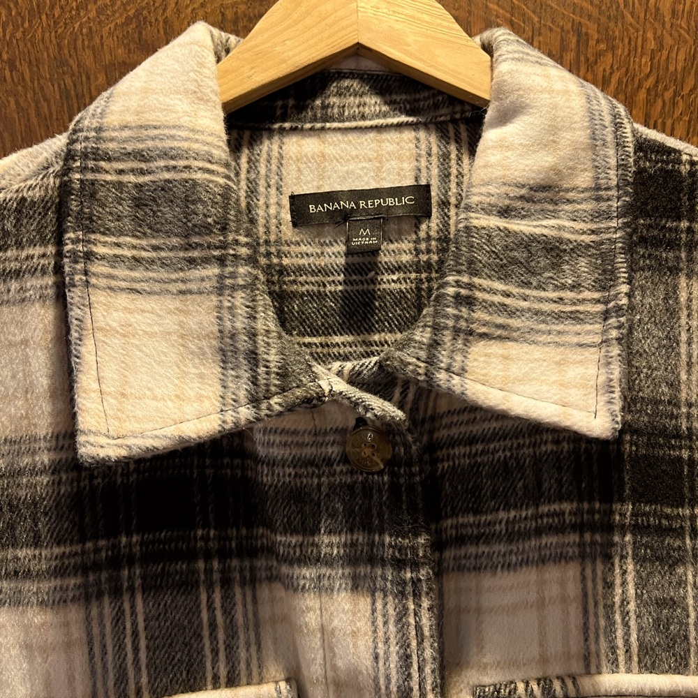 Banana Republic Checkered Wool Jacket